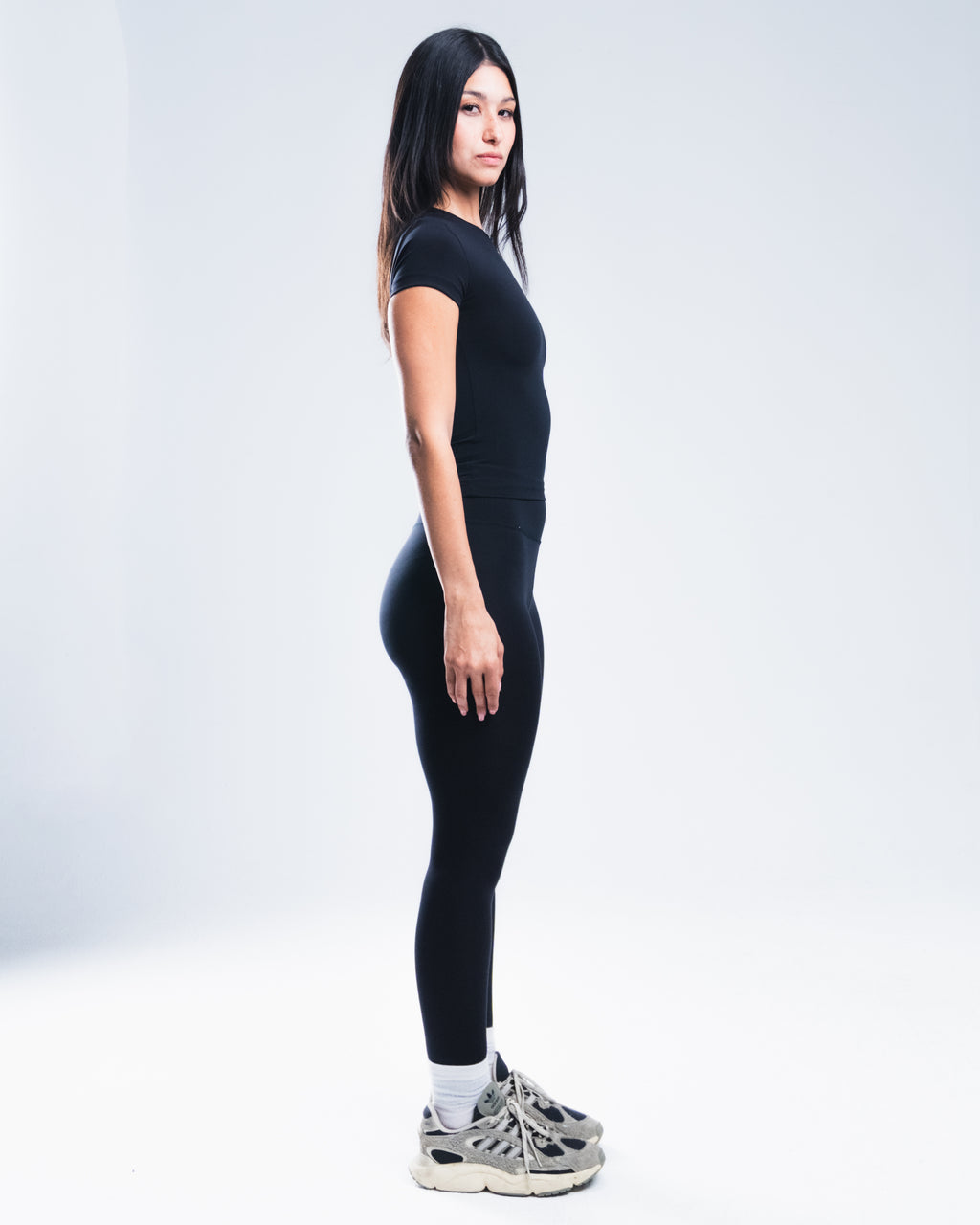 Black T shirt + Leggings set