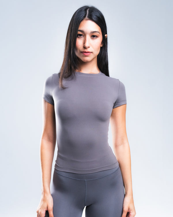 Grey T-shirt + Yoga Pants set