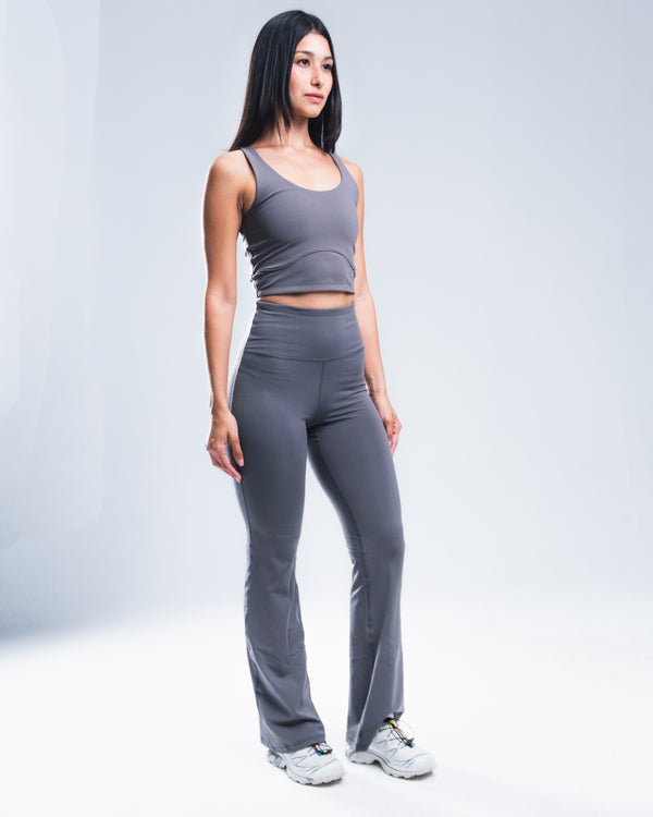Grey Tank Top + Yoga Pants set