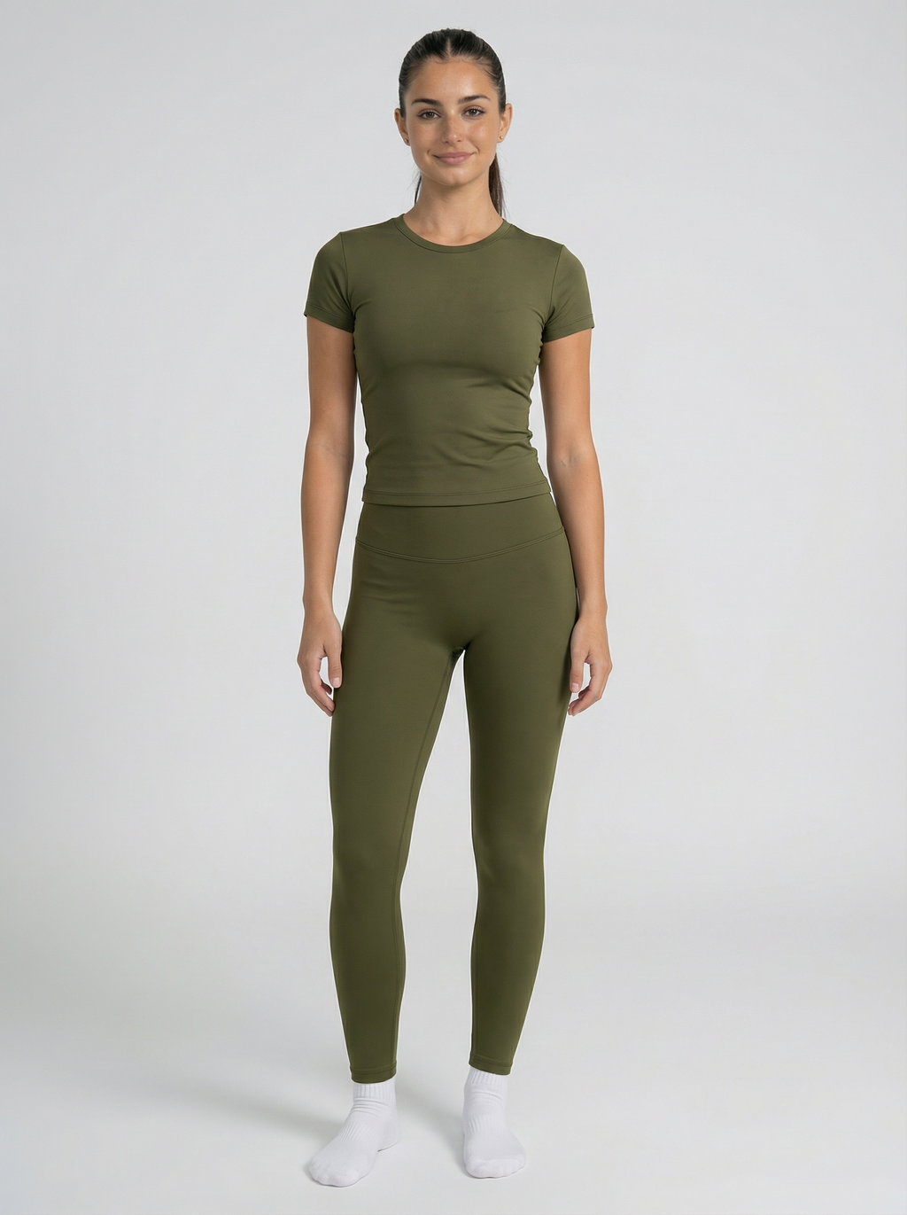 Canopy Olive T shirt + Leggings set